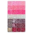 thumbnail image 3 of 28 Grid Flatback Rhinestones for Crafts, Jelly Rhinestones for Tumblers Blue Purple Clear Rhinestone for Nails Round Gems for Face Makeup DIY Diamond Painting with Beads Storage (Multi-Color 02), 3 of 5
