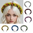 thumbnail image 2 of Convenient Fabric Hair Accessories Comfortable Artificial Flower Headbands For Outdoor Event Cosplay Party Beach, 2 of 9