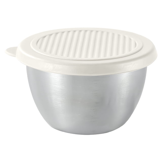 QIDESHIP Contenant d'Étanchéité pour Réfrigérateur en Acier Inoxydable Épaissi pour la Maison, Beige, 64, Contenant de Rangement en Acier Inoxydable, une Tasse à Sauce, Tasse avec Couvercle 27 Oz Vinaigrette Réutilisable en Acier Inoxydable