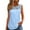 Light Blue, variant on cocolona Summer Tank Tops for Women Fashion Solid Color Lace Shirts Crew Neck Front Pleated Loose T-shirt Blouse XL