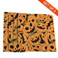 thumbnail image 2 of DouZhe Ensemble de 4 Sets de Table en Polyester, Motif Gribouillis Halloween Jack-O'-Lantern Résistant à la Chaleur pour Table à Manger, 12 Pouces x 18 Pouces, 2 of 6