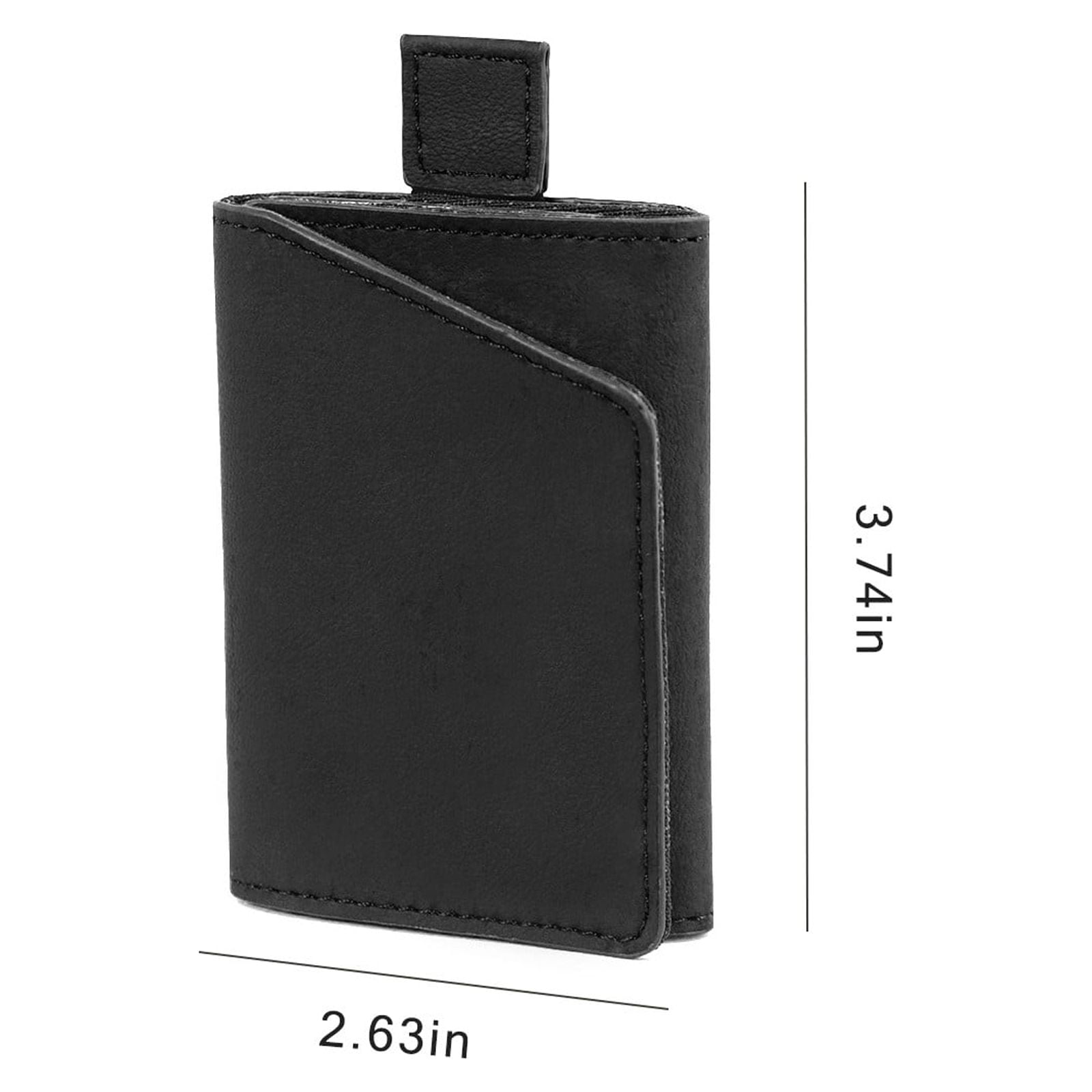 Olpr. Small Pocket Journal With Leather Cover - Black, Includes Extra Refill
