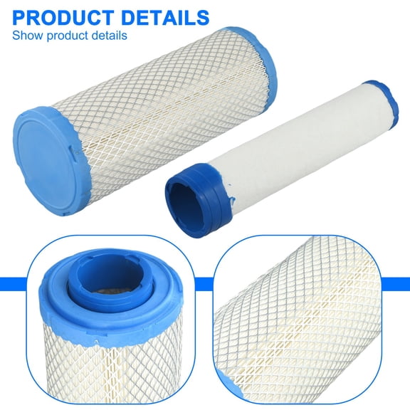 Dual Air Filter Outer Inner for Club Car 102498601 for Dixie for Chopper 900610