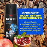 AXE Body Spray Anarchy For Him, 4 oz, Twin Pack