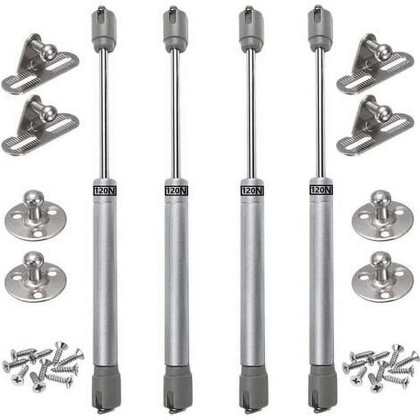 4 piezas de amortiguadores de gas 120N, amortiguadores de gas hidráulicos para muebles, brazo neumático original para puerta de gabinete de cocina para elevación de puerta de gabinete