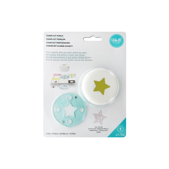We R Memory Keepers 1" Clear-Cut Punches-Star
