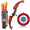 Red, variant on LED Bow and Arrow for Kids Light Up Archery Toy Set with 10 Suction Cup Arrows 3 Target & Quiver Indoor Outdoor Garden Toys for Boys and Girls Blue