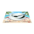thumbnail image 3 of Ryvnso Placemats Set of 4 Flamingo on Beach Dining Mats Heat-Resistant Non-Slip Washable Table Mat, 3 of 8