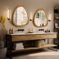thumbnail image 4 of WallBeyond Irregular Natural Wood Frame Wall Mirror for Bathroom, Asymmetrical Home Wall Decor, 23.5 × 19 inch, 4 of 7