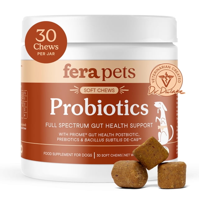 Probióticos para Perro Fera Pets 30 Gomitas Blandas – Salud Intestinal