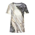 thumbnail image 4 of USSUMA Summer Tops for Women Trendy, Women's Summer Marble Print Tunic Top Loose Fit Short Sleeve T Shirt Blouses Casual Dressy Swing Shirt Tees Pullover Tops, 4 of 8