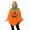 v#37Orange80, variant on Rggeeun Adults Halloween Cape Colorful Candy & Pumpkin Bag Pattern Pointed Hem Crew Neck Flowy Breathable for Halloween Workout Classic Capes,Orange,One Size