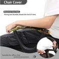 thumbnail image 4 of FKELYI Floral Black Cat Print Office Chair Covers with 2 Pcs Armrest Covers Swivel Boss Chair Slipcovers for Home Decor Removable Breathable Armchair Protector, 4 of 7