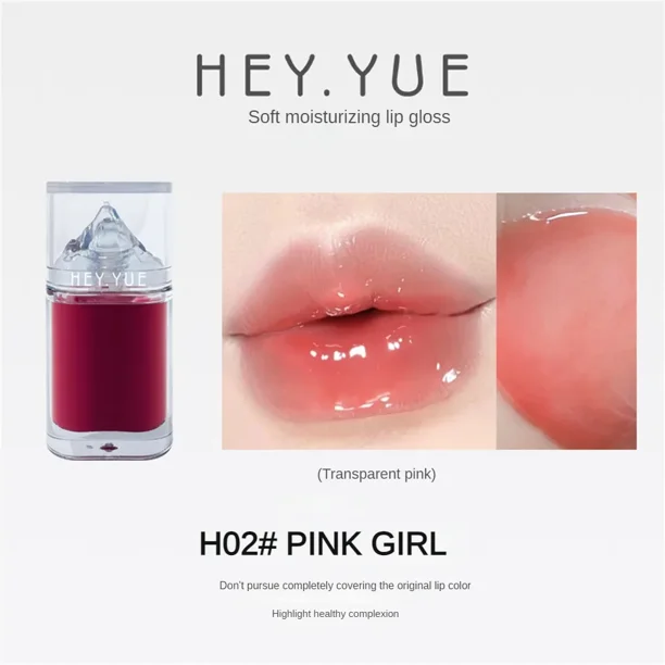 Heallor-pintalabios líquido hidratante, 1/3/4/5/6 piezas, 3 colores de maquillaje, aceite de labios Ice Mountain, cosméticos, brillo de labios de cristal Jell