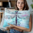 thumbnail image 3 of Throw Pillow Covers 12x20 Inch Inch Set of 2 Dragonfly Decorative Pillow Covers Watercolor Dragonfly Cushion Cover Pillowcase for Sofa Couch Bed Home Decor, 3 of 9