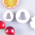 thumbnail image 1 of serony 2 Pieces Christmas Bell Mold Multifunction Fondant Cake Biscuit Slicer Embossing Mould Crafts Stamp Baking Tool Bar Wedding, 1 of 5