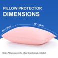 thumbnail image 6 of REGALWOVEN 2 Pack Egyptian Cotton Pillowcases with Zipper Clourse Standard Light Pink, 6 of 8