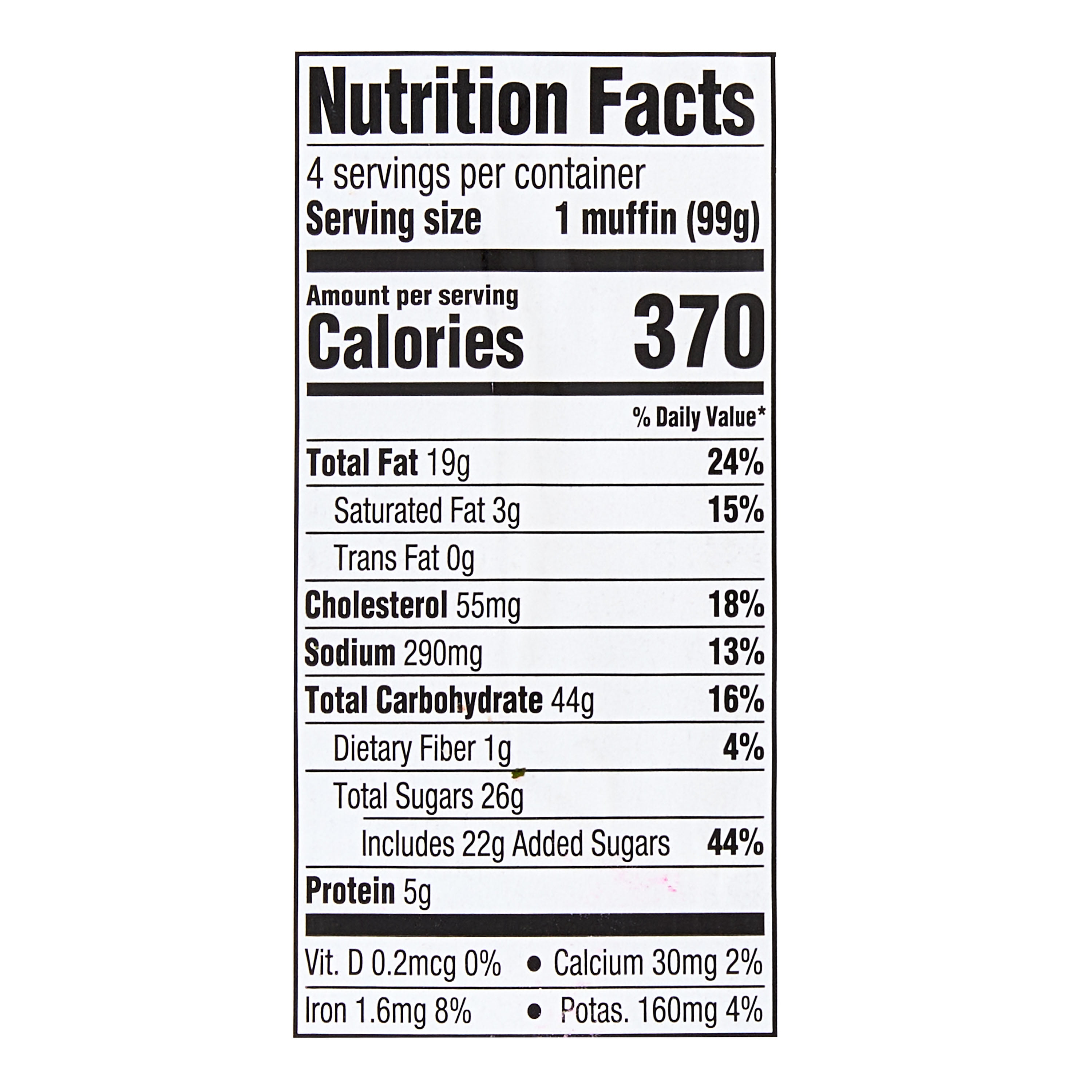 Marketside Banana Nut Muffins, 14 oz, 4 Count
