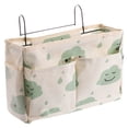 thumbnail image 1 of 1Pc Bedside Hanging Organizer Storage Bag Multifunction Sundries Organizer Book Storage Pouch (Green), 1 of 6