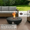 thumbnail image 4 of Boyel living 28-Inch Outdoor Gas Fire Tree Suitable For Outside Patio Garden Or Balcony Backyard Round Propane Gas Fire Pit 30,000 BTU(Black), 4 of 7