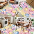 thumbnail image 5 of Easter Colorful Eggs Area Rugs 2.7'x5', Washable Small Throw Rugs for Kitchen Bedroom, White Daisy Spring Flowers Indoor Outdoor Rug Non-Slip Low Pile Carpet Runner Reversible Floor Mats, 5 of 8