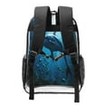 thumbnail image 2 of Kdxio Ocean Dolphin Fish School Clear Backpack, Transparent Bookbag for School for Women Men, Capacity Clear Bag for College, Travel, 2 of 7