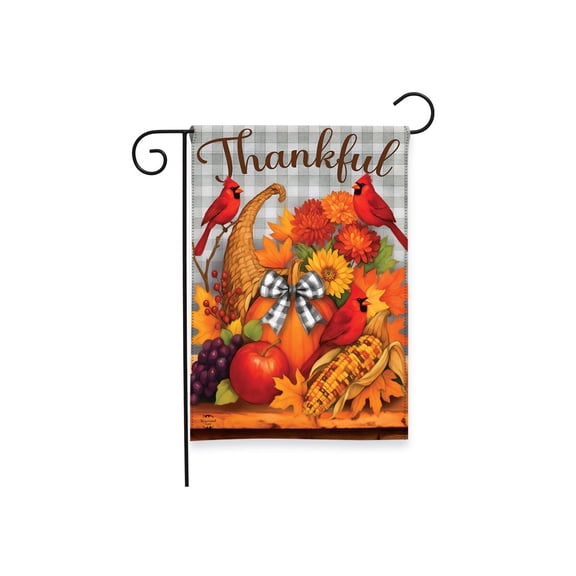 Briarwood Lane Fall Thanksgiving Garden Flag 12x18 For Outdoor Thankful Gathering For Thanksgiving Garden Flag Flags For Outside