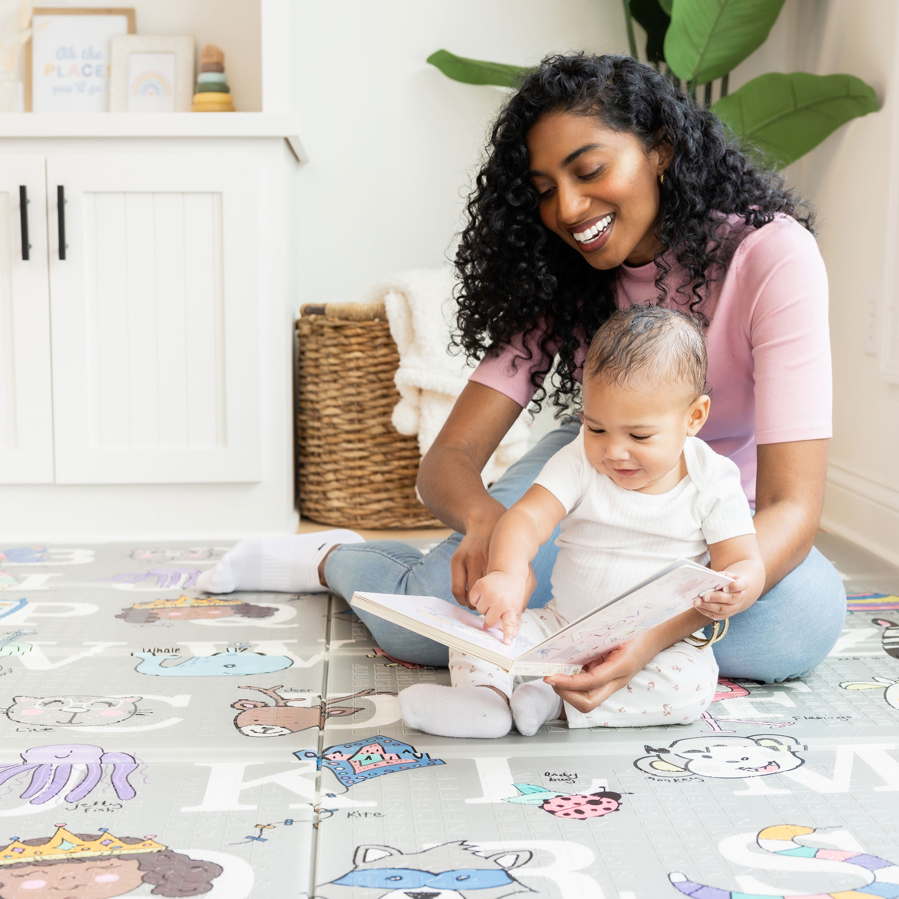 Regalo Sensory & Learning My Play Mat™, Foldable & Reversible Waterproof Foam Play Mat, 77" x 71"