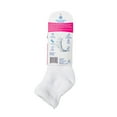 thumbnail image 2 of Doctor's Choice Diabetic Full Cushion Quarter Women's Socks, White, Medium, Shoe Size 6-10, 4 Pack, 2 of 6
