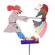 thumbnail image 2 of Molino de viento de madera estatua de payaso para exteriores Spinner Wdftyju de viento artesanía de decoración, 2 of 8