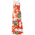 thumbnail image 3 of Inkach Women'S Asymmetrical Maxi Dress Casual V Neck Summer Floral Sleeveless Dresses, 3 of 6