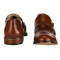 thumbnail image 4 of LIBERTYZENO Men's Double Buckle Monk Strap Genuine Leather Cap-Toe Dress Shoes, 4 of 5