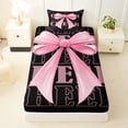 thumbnail image 3 of Erosebridal Cheerleader Bow Tie Twin Sheet Sets 3pcs for Teens,Girls Gymnastics Cheer Team Bedding,Microfiber Bedroom Decor, 3 of 5