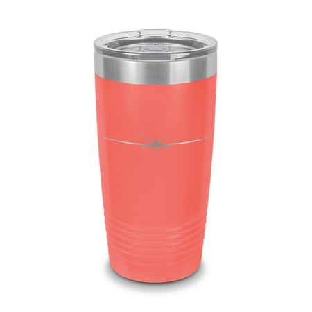 

MQ-9 Reaper Tumbler 20 oz - Laser Engraved w/ Clear Lid - Polar Camel - Stainless Steel - Vacuum Insulated - Double Walled - Travel Mug - uav drone