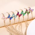 thumbnail image 3 of Enchanting Gold Chain Butterfly Bracelets Of Iridescent Wings, 3 of 5