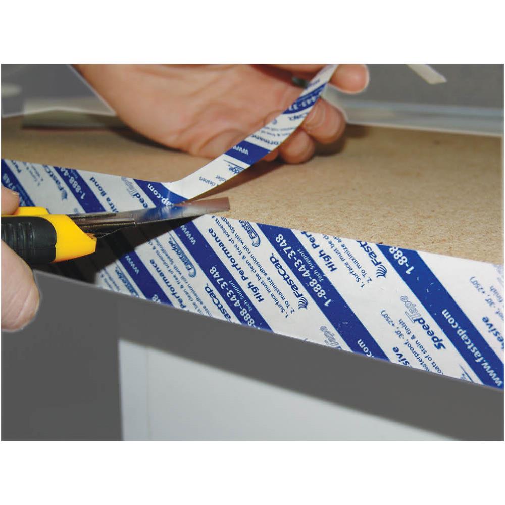 Fastcap Double Sided Tape,16 11/16 yd L,1" W STAPE.1"X50'
