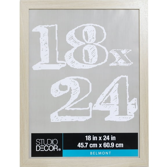 Blonde 18" x 24" Belmont Frame by Studio Decor – Lightweight Wall Frame with Styrene Front for Photos - Posters & Artwork - 8 Pack