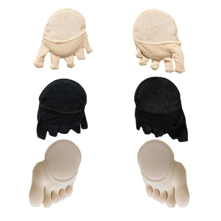 

1 Set 3 Pairs Half Palm Socks Cotton Socks Forehand Socks (Assorted Color)