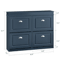thumbnail image 3 of SoBuy Armoire à Chaussures 4 Tiroirs Étagère à Chaussures Rangement Organisateur FSR79-B, 3 of 5