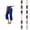 Blue, variant on Capri Work Pants for Women Elastic High Waist Relaxed Fit Flared Workout Yoga Pants Capris with Pockets
