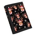 thumbnail image 2 of FUIALDOLG Toddler Wallet Christmas Reindeer Theme Slim Trifold Card Wallet for Sports, Polyester Compact Children's Wallet, 2 of 6