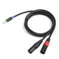 thumbnail image 2 of Cable de audio XLR macho de 3,5 mm a 2 líneas de audio NikouMX, 2 of 8