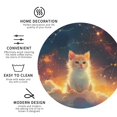 thumbnail image 2 of Disketp Starry Sky Constellation Cat Funny Coasters,6 Pcs Leather Coasters with Holder, Perfect Housewarming Hostess Gifts,Protect Furniture from Water Marks Scratch and Damage, 2 of 5