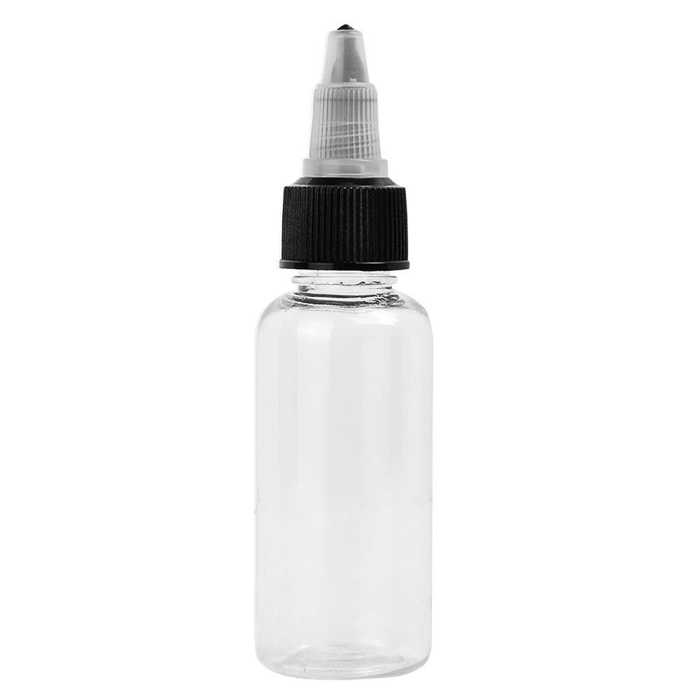 ZAROYEAX 10PCS 30ml Empty Tattoo Ink Pigment Clear PET Bottle Beauty