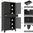 thumbnail image 3 of 71" Tall Pantry Storage Cabinet with Drawer and Adjustable Shelves, Freestanding Tall Kitchen Cupboard Storage Cabinet for Kitchen,Dining Room, Living Room, Black, 3 of 7