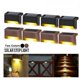 thumbnail image 3 of Luces solares LED para exteriores, luces solares para jardín, impermeables, con energía solar, para decoración de patio, escaleras, vallas de jardín, 8 unidades, marrón, 3 of 5