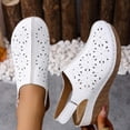 thumbnail image 5 of IEMIEMIEM Women's Closed Toe Sandals with Arch Support Breathable Cut-Out Vamp Orthopedic Shoes Comfortable Slip On Open Back Sandals Summer Casual 2026 Walking Platform Shoes White 8.5 Wide, 5 of 5