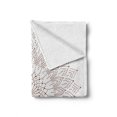 thumbnail image 2 of Brown Mandala Soft Flannel Fleece Blanket, Pointillist Style Artwork of Lace Inspired Mandala Print with Dots Print, Cozy Plush for Indoor and Outdoor Use, 60" x 80", White and Brown, by Ambesonne, 2 of 6