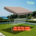 77''x43'' Swing Canopy Replacement Cover Patio Swing Replacement Canopy