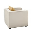 thumbnail image 2 of Furniture of America Contemporary Fabric Tureo Accent Chair, Cream, 2 of 8